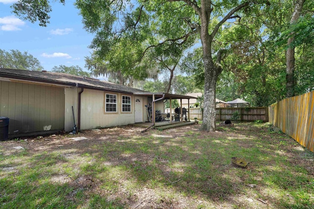 424 Orchis Rd, Saint Augustine, FL 32086 - fenced backyard featuring a patio