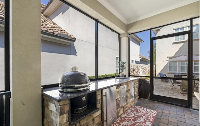 view of sunroom / solarium