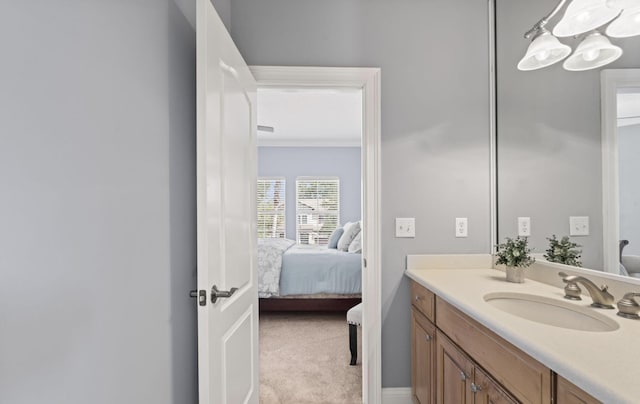 bathroom featuring vanity