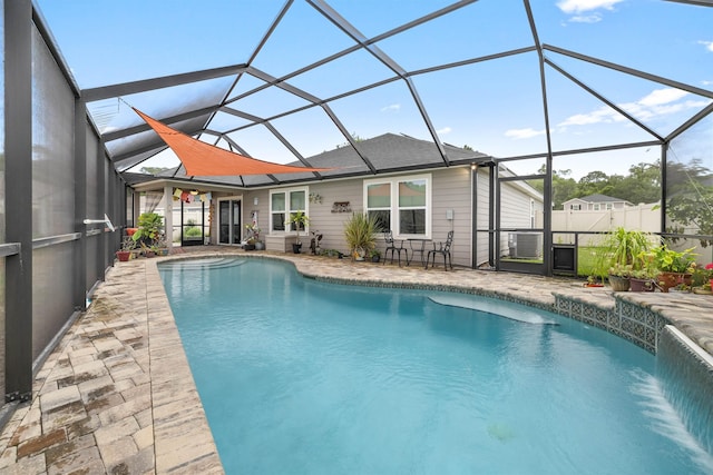 196 Sawmill Forest Ct, Saint Augustine, FL 32086 - outdoor pool with a patio area and a lanai
