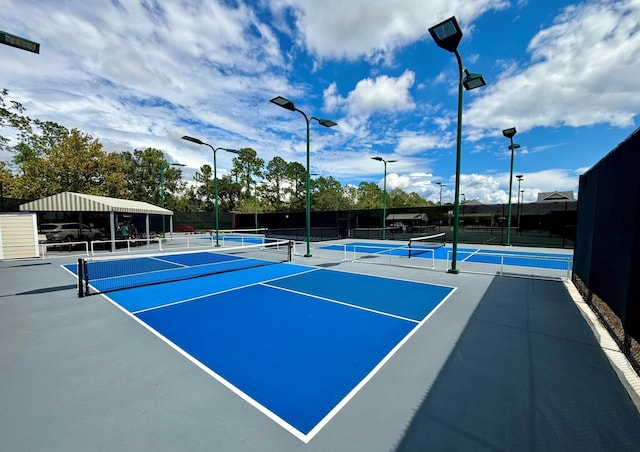 view of sport court featuring basketball court