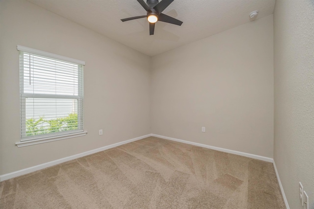 98 Windermere Way, Saint Augustine, FL 32095 - empty room featuring ceiling fan, baseboards, carpet, and a smoke detector