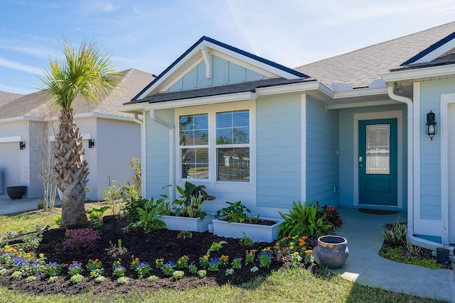 135 Sunstone Ct, Saint Augustine, FL 32086 - property entrance featuring roof with shingles