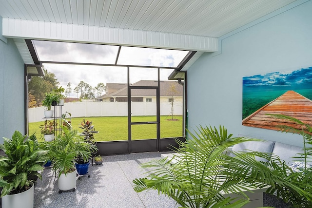 view of sunroom / solarium