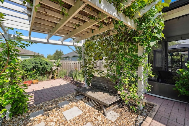 1337 Nochaway Dr, Saint Augustine, FL 32092 - view of patio with a pergola