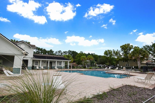 view of pool with a patio area