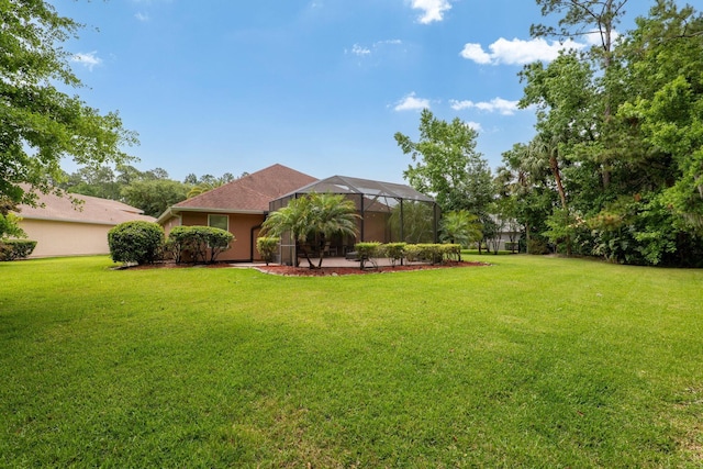 1300 Paradise Pond Rd, Saint Augustine, FL 32092 - view of grassy yard featuring glass enclosure