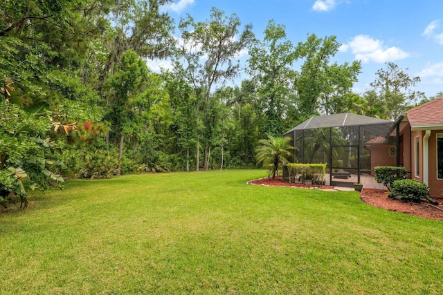 1300 Paradise Pond Rd, Saint Augustine, FL 32092 - view of green lawn with glass enclosure