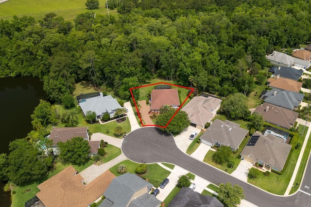 1300 Paradise Pond Rd, Saint Augustine, FL 32092 - aerial view of residential area with property parcel outlined