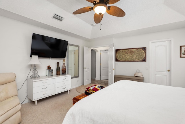 1300 Paradise Pond Rd, Saint Augustine, FL 32092 - bedroom with light colored carpet and a ceiling fan