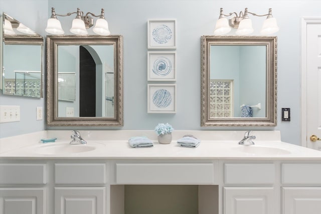 bathroom with vanity