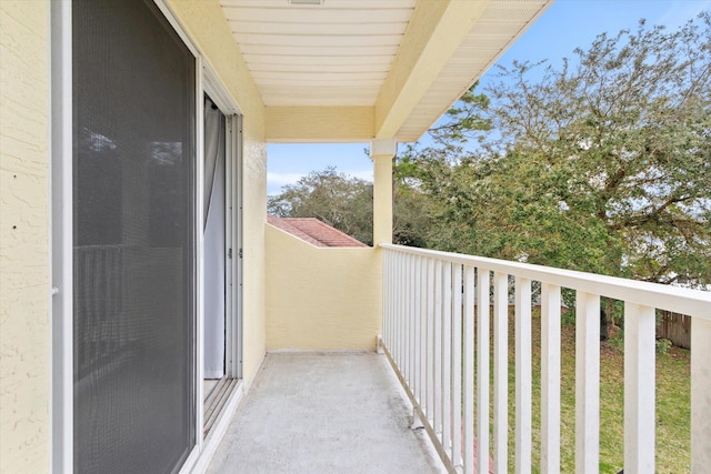 view of balcony