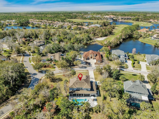 200 Manuel Ct, Saint Augustine, FL 32095 - aerial view featuring a water view and a residential view
