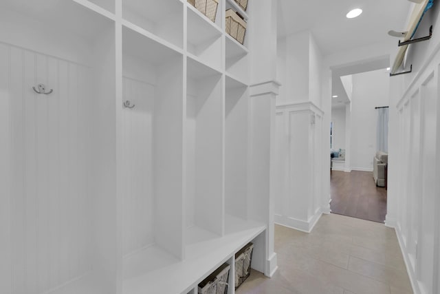 200 Manuel Ct, Saint Augustine, FL 32095 - mudroom featuring a decorative wall and recessed lighting