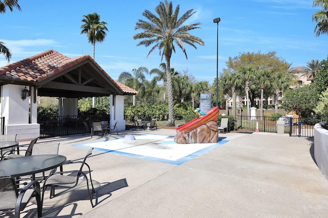 200 Manuel Ct, Saint Augustine, FL 32095 - view of patio / terrace featuring a gazebo and fence