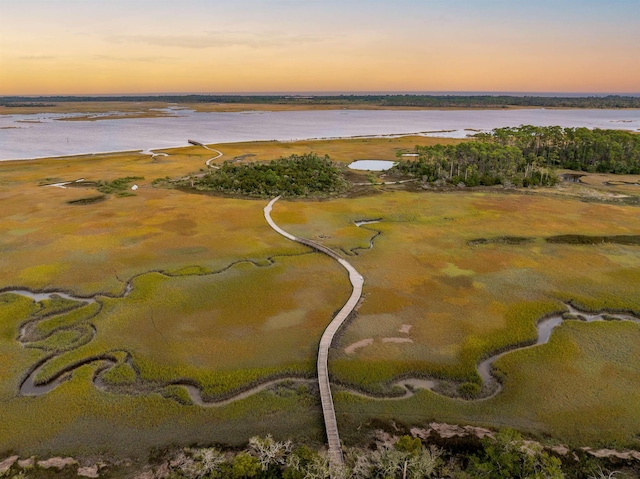 200 Manuel Ct, Saint Augustine, FL 32095 - aerial view at dusk with a water view