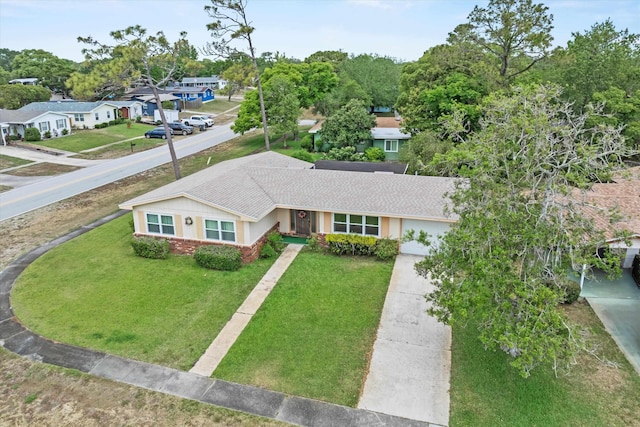 aerial view of residential area