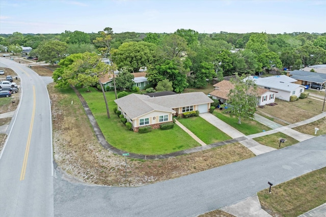 aerial view of residential area