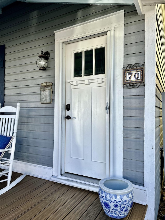 view of entrance to property