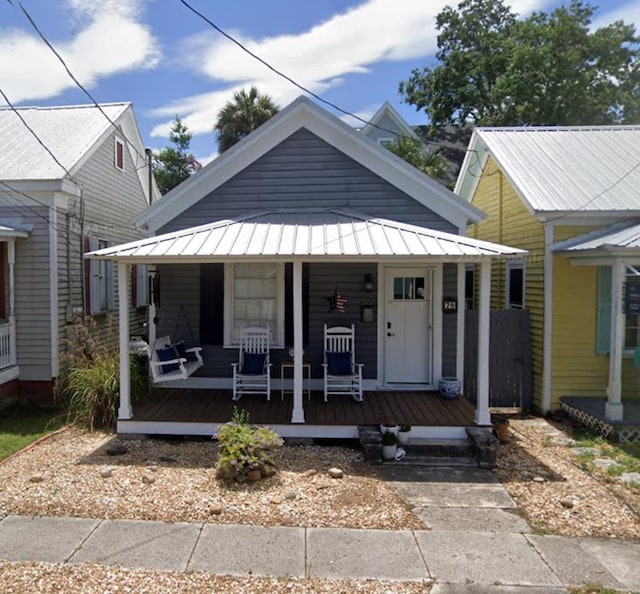 bungalow-style house featuring a porch