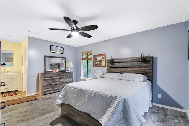 101 Vista Lagoon Ct Unit A-4, Ponte Vedra Beach, FL 32082 - bedroom featuring wood finished floors, baseboards, and a ceiling fan