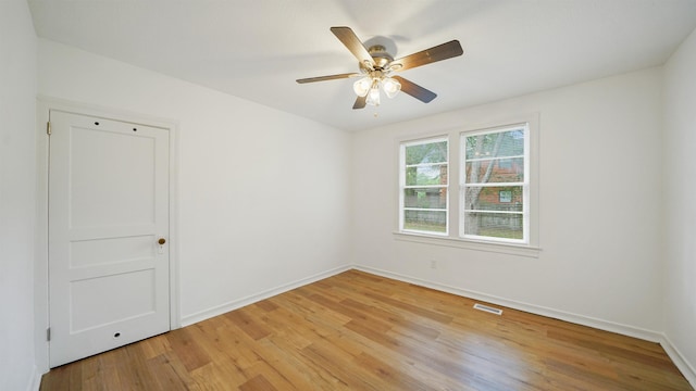 819 Mcduff Ave, Jacksonville, FL 32205 - spare room with visible vents, baseboards, and light wood finished floors
