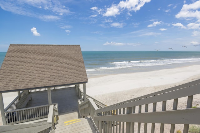 water view featuring a view of the beach