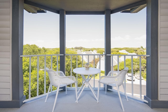 view of balcony