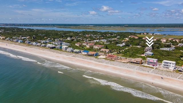 4502 Sandcastle Cir, Saint Augustine, FL 32084 - aerial perspective of suburban area with expansive beach