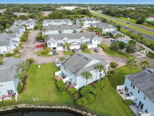 drone / aerial view featuring a residential view