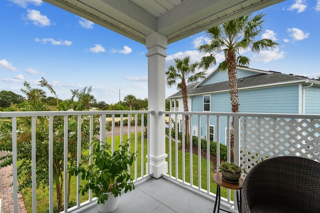 view of balcony