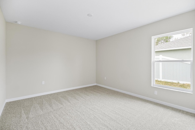 view of carpeted empty room