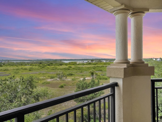 150 Pantano Cay Blvd Unit 2303, Saint Augustine, FL 32080 - view of balcony at dusk