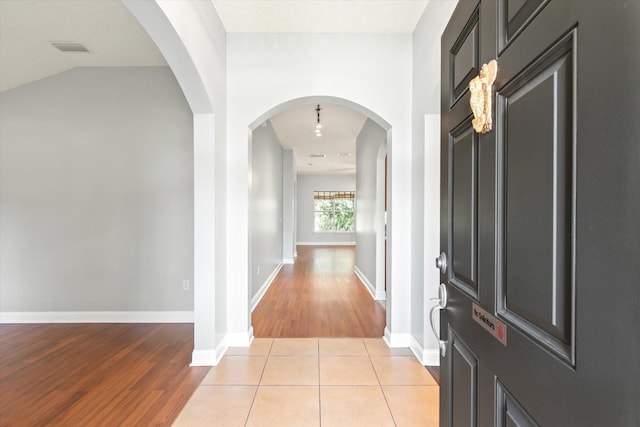 view of tiled entryway