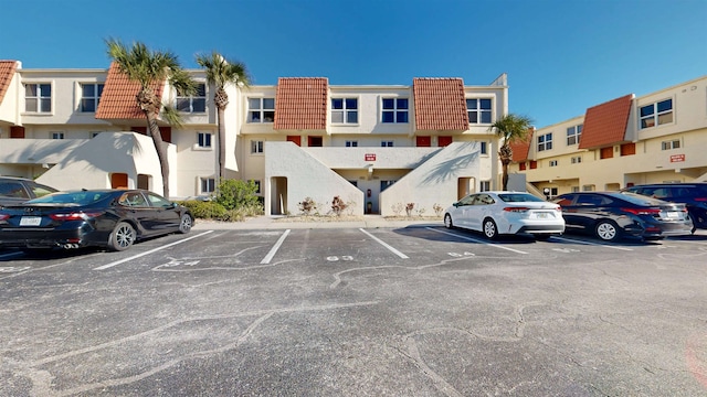 view of uncovered parking lot