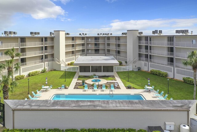 view of pool with a patio area