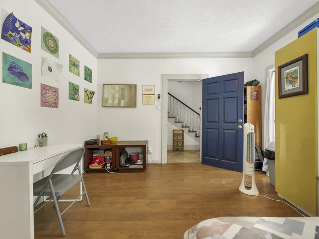 8 Davis St, Saint Augustine, FL 32084 - office featuring wood finished floors and crown molding