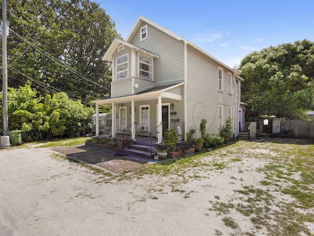 8 Davis St, Saint Augustine, FL 32084 - view of front of property featuring a porch