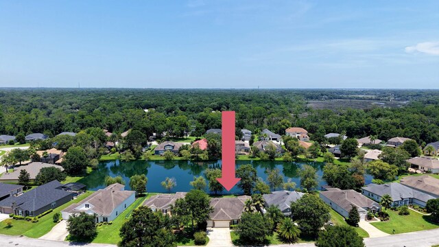 326 Gianna Way, Saint Augustine, FL 32086 - aerial perspective of suburban area featuring a forest and a large body of water