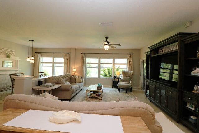 326 Gianna Way, Saint Augustine, FL 32086 - living room with ceiling fan