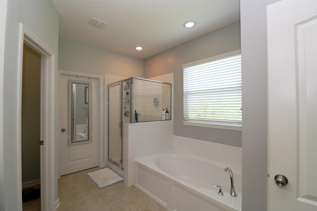 326 Gianna Way, Saint Augustine, FL 32086 - full bath featuring a garden tub, a stall shower, tile patterned floors, and recessed lighting