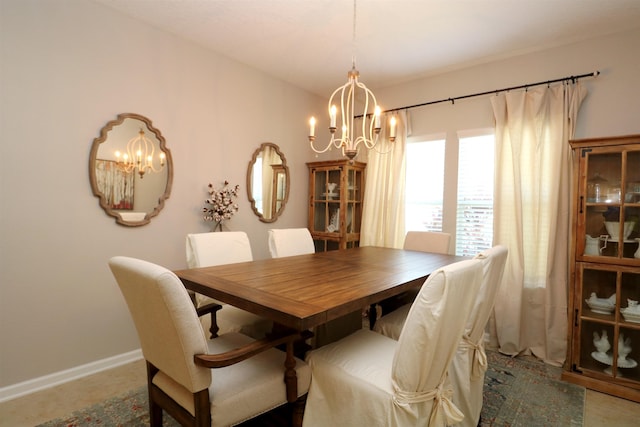 326 Gianna Way, Saint Augustine, FL 32086 - dining space with a chandelier and baseboards