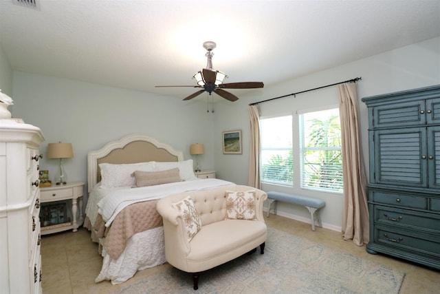 326 Gianna Way, Saint Augustine, FL 32086 - bedroom featuring light tile patterned floors and a ceiling fan