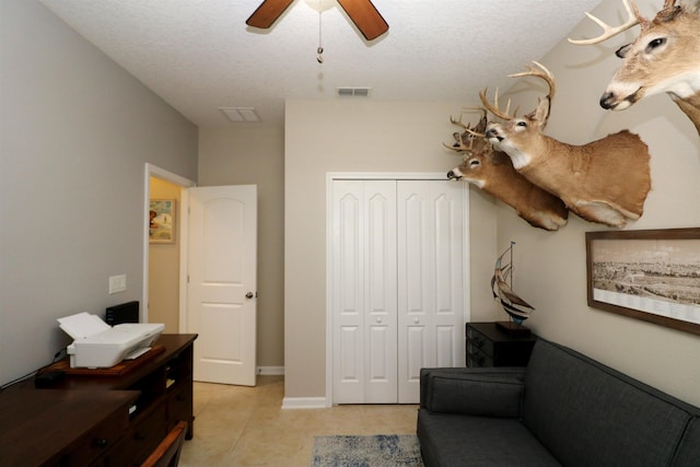 326 Gianna Way, Saint Augustine, FL 32086 - sitting room featuring ceiling fan and light tile patterned floors