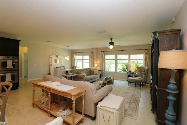 326 Gianna Way, Saint Augustine, FL 32086 - living area with ceiling fan and light tile patterned floors