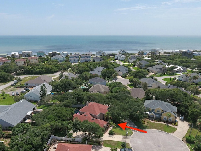 304 1st St, Saint Augustine, FL 32084 - aerial view of residential area with a nearby body of water