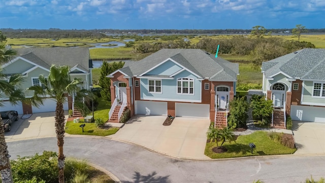 bi-level home with a garage