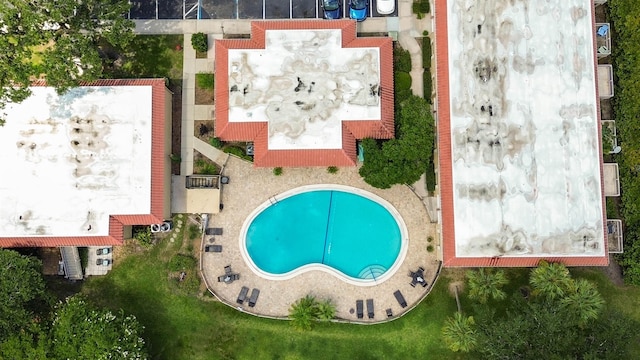 5811 Atlantic Blvd Unit 57, Jacksonville, FL 32207 - drone / aerial view of a pool area