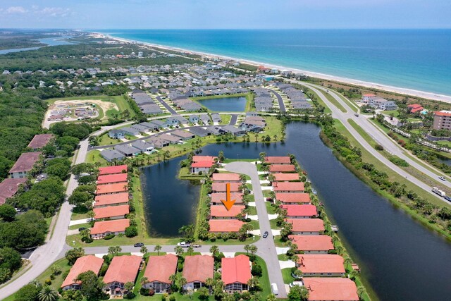 19 San Rafael Ct, Palm Coast, FL 32137 - aerial overview of property's location featuring a nearby body of water and nearby suburban area