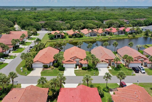 19 San Rafael Ct, Palm Coast, FL 32137 - aerial view of residential area with a nearby body of water